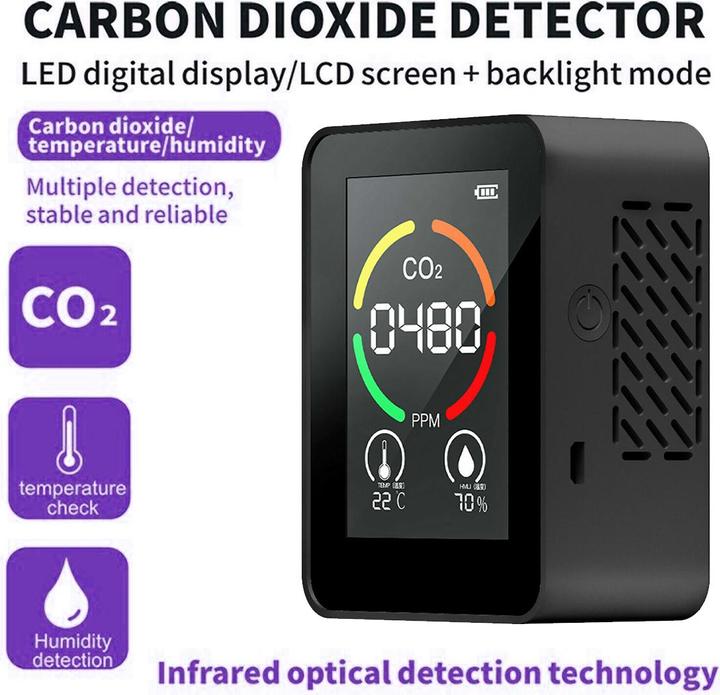 Image du produit Carbon Mobile Détecteur de dioxyde de carboxyde 3en1 M8