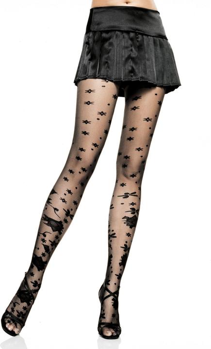 Produktbild Leg Avenue Strumpfhose mit Blütenmuster Grösse S-M (M)