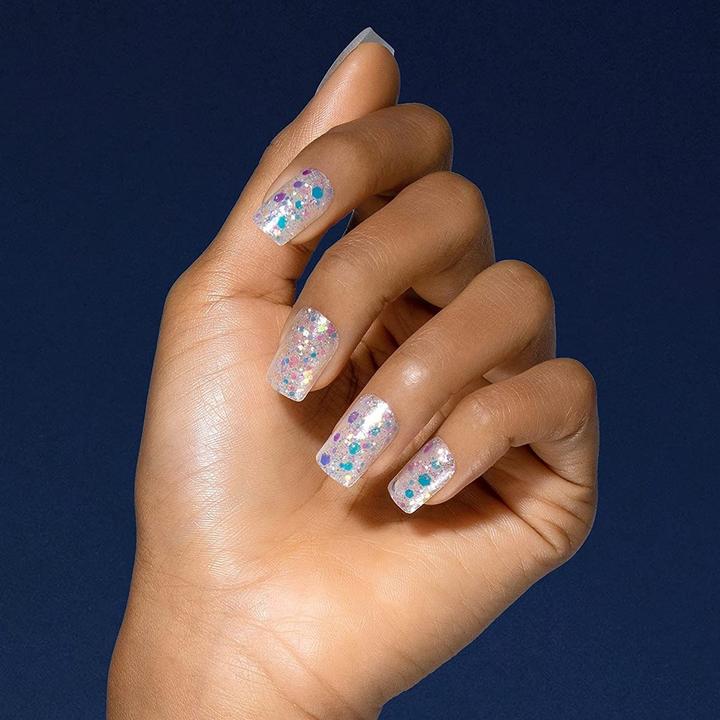 Actual product image KISS Gel nails Gel Fantasy Allure - How Dazzling 28 pcs (Artificial nails, How Dazzling)