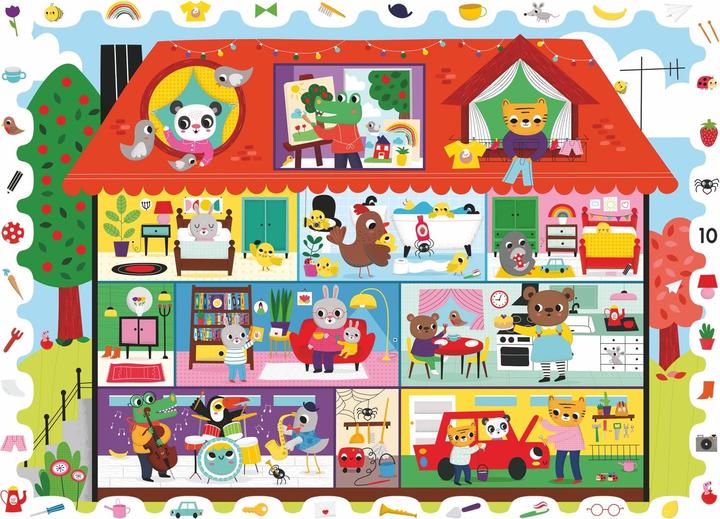 Actual product image Ludattica Puzzle da 108 Pezzi - Baby Detective: La mia casa (108 pieces)
