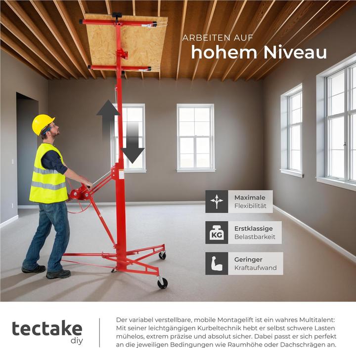 Produktbild tectake Plattenheber (68 kg)