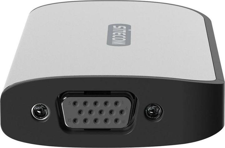 Actual product image Sitecom CN-413. host interface: USB 3.2 Gen 1 (3.1 Gen 1) Type-C, hub interfaces: DisplayPort, HDMI (USB-C, 3 Ports)