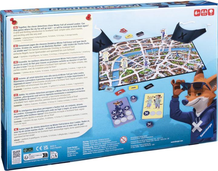 Actual product image Ravensburger Scotland Yard Junior (Spanish, German, Portuguese, English, Italian, Dutch, French)