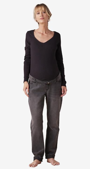 Actual product image Envie de Fraise Slim-Fit-Umstandsjeans, Seamless-Bund WATERLESS, Bundweite verstellbar (Frequency band 38 (2600 MHz))