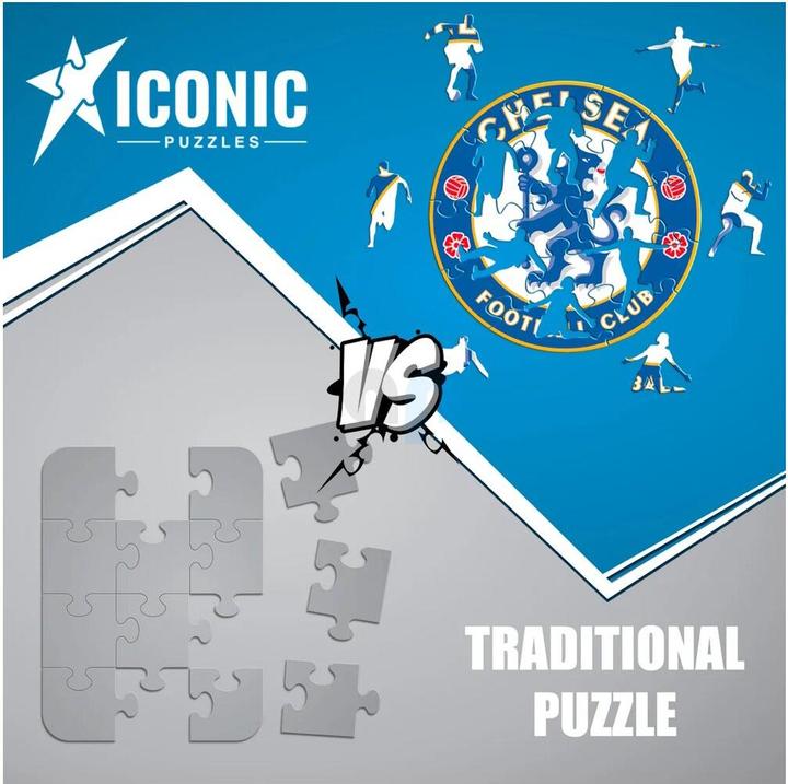Produktbild Iconic Chelesea FC - Logo - Holz Puzzle Grösse M (270 Teile) (270 Teile)