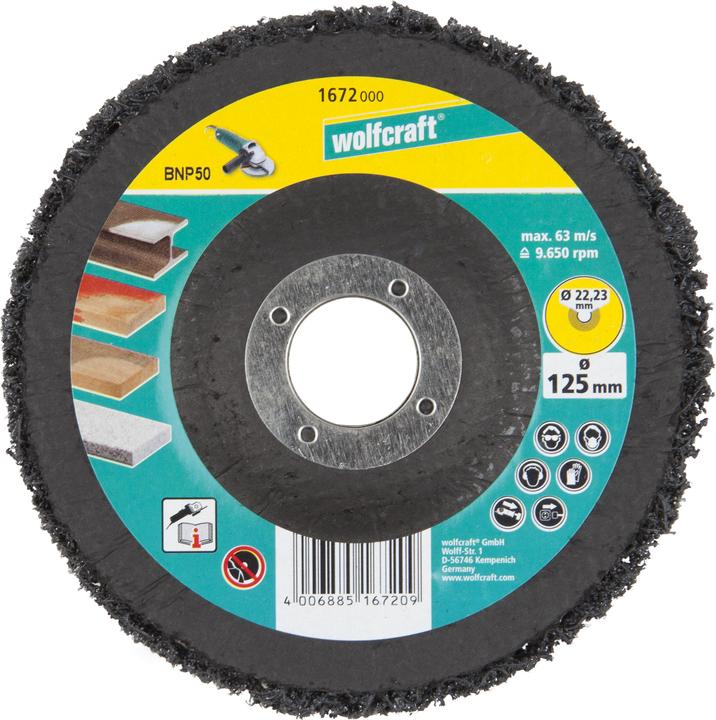 Image du produit wolfcraft wolfcraft 1 Universal-Reinigungsscheibe WS ø125mm
