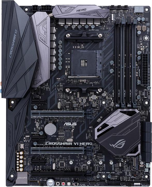 Produktbild ASUS ROG Crosshair VI Hero (AM4, AMD X370, ATX)