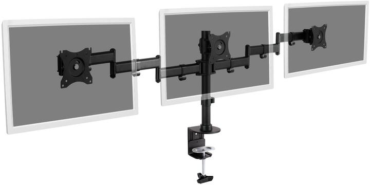 Produktbild Digitus Dreifach Monitor Ständer mit Klemmbefestigung (Tisch, 27")