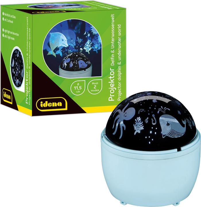 Image du produit Idena Projecteur LED Dauphin Monde sous-marin 11,5x11,5x13cm