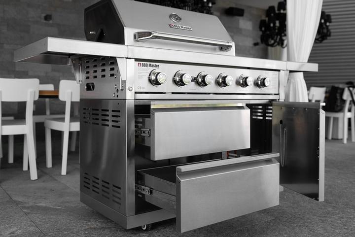 Actual product image BBQ Master XL Premium - Stainless Steel Gas Grill (12.80 kW)