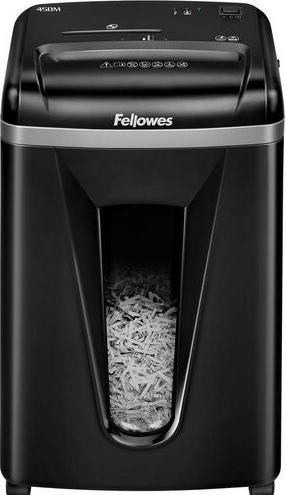 Actual product image Fellowes Powershred 450M - Cross shredder - 22 cm - 2 x 12 mm - 22 l - buttons - 4 wheel/chairs (Microcut)