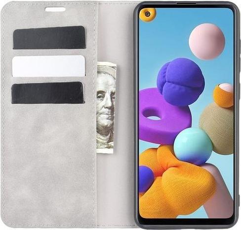 Actual product image MU Classic Classic V Leather Bookcover Series (Samsung Galaxy A21s)