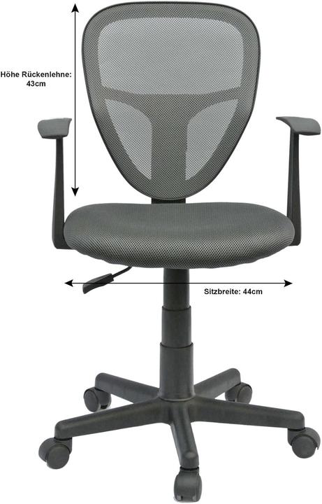 Image du produit Caro Möbel Chaise pivotante pour enfant, Gris
