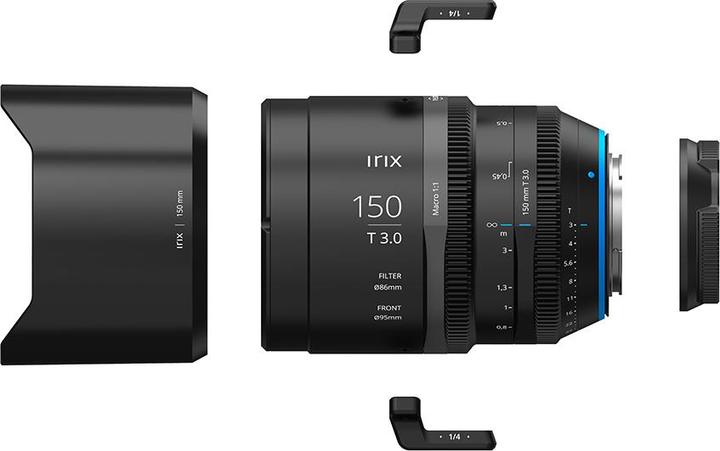 Produktbild Irix 150 mm T/3-32 Macro Cine (metrisch), Canon RF (Canon RF, APS-C / DX, Micro Four Thirds, Vollformat)
