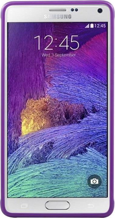 Produktbild König Design Schutzhülle TPU Case für Handy Samsung Galaxy Note 4 SM N910 Lila / Violett (Samsung Galaxy Note 4)