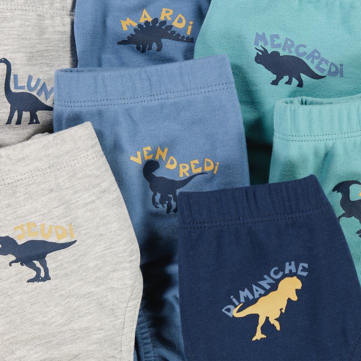 Immagine prodotto La Redoute Collections Confezione da 7 slip a forma di dinosauro (92, Confezione da 7)