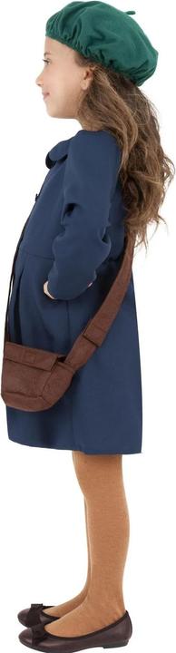 Actual product image Smiffys Girls World War II Evacuee Long-Sleeved Costume (128, 134)