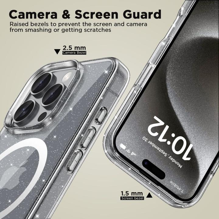 Actual product image Tech-Protect FlexAir Hybrid MagSafe Case for iPhone 16 Pro Max - Clear (Apple iPhone 16 Pro Max)