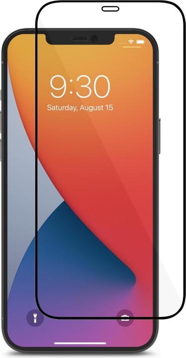 Produktbild Moshi AirFoil Glass Pro for iPhone 12 Pro Max (Clear/Glossy) - Black (1 Stück, Apple iPhone 12 Pro Max)