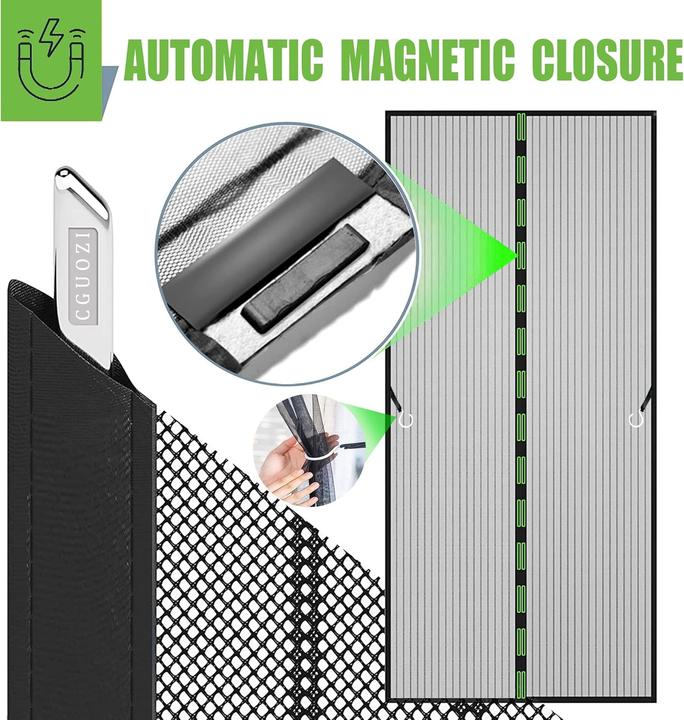 Actual product image Cguozi Magnetisches Fliegengitter für Türen 90x230 cm