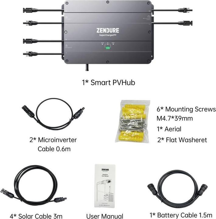 Actual product image Zendure 5075 ZDSPVH1200 Solar control system (Solar cable)