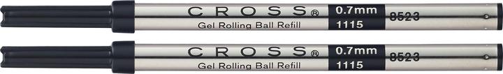 Actual product image Cross Roller refill gel 2ST black (Gel mine, Black, 0.70 mm)