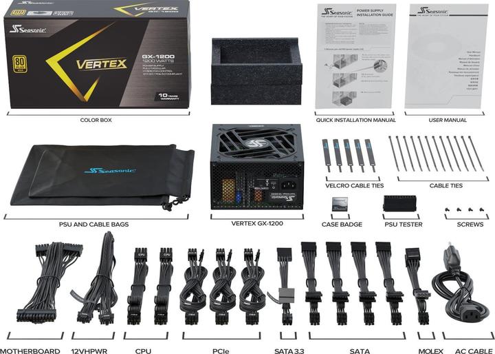 Produktbild Seasonic Vertex GX (1200 W)