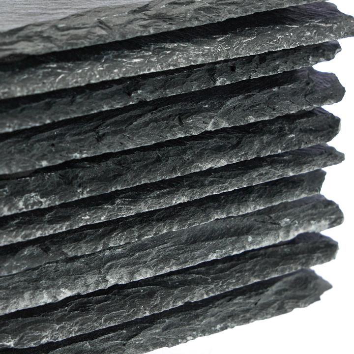 Produktbild Relaxdays 10x Schiefer-Untersetzer (1 x, Glasuntersetzer)