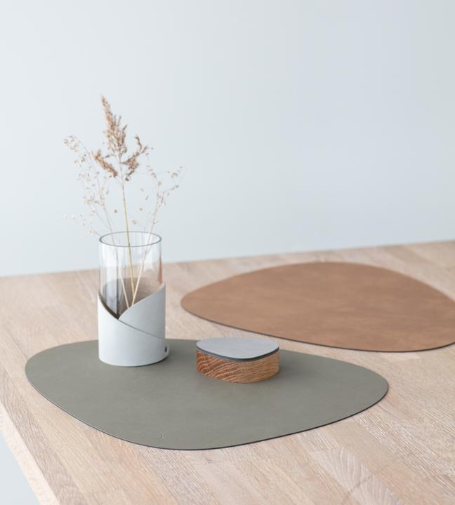 Image du produit Andersign Set de table Curve L, Double Nupo Army Green/Nature, 37x44 cm (1 pcs, 37 x 44 cm)