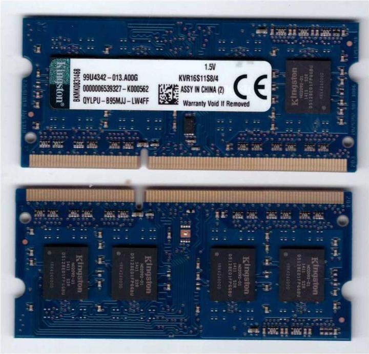 Produktbild Kingston ValueRAM (1 x 4GB, 1600 MHz, DDR3-RAM, SO-DIMM)