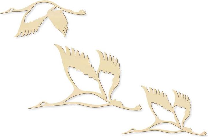 Immagine prodotto Trenddeko Gru - stormo di uccelli 02 (100 x 58 cm, 75 x 43 cm, 75 x 33 cm)