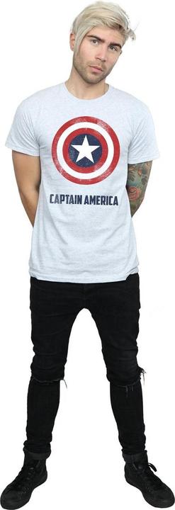 Produktbild Captain America Schild Text TShirt (XXL)
