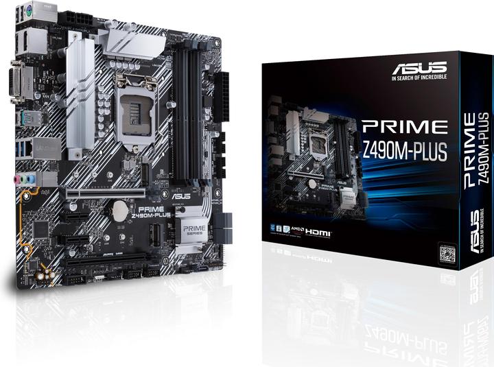 Produktbild ASUS PRIME Z490M-PLUS (LGA 1200, Intel Z490, mATX)
