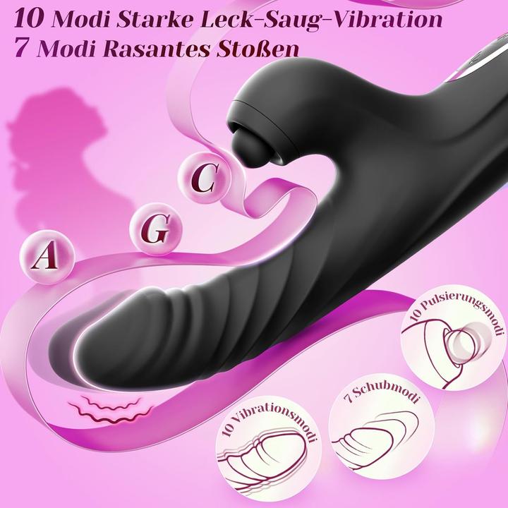 Produktbild Unikrealer Vibrations-Stossvibrator mit App-Steuerung