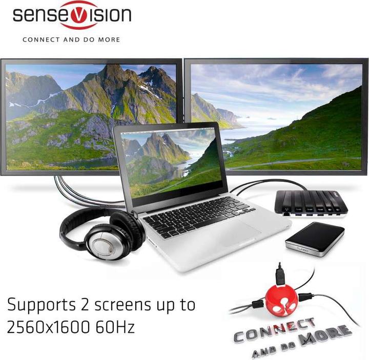 Image du produit Club 3D Csv-3203 (USB-A, 1 ports)