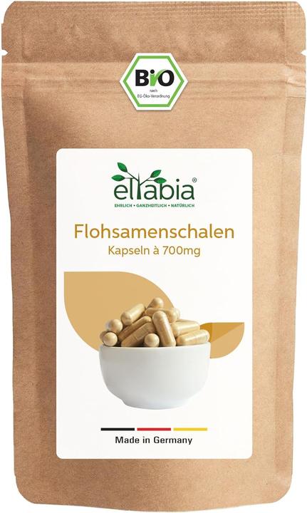 Actual product image Eltabia Organic psyllium husk capsules 500 (500 Piece, Capsules)