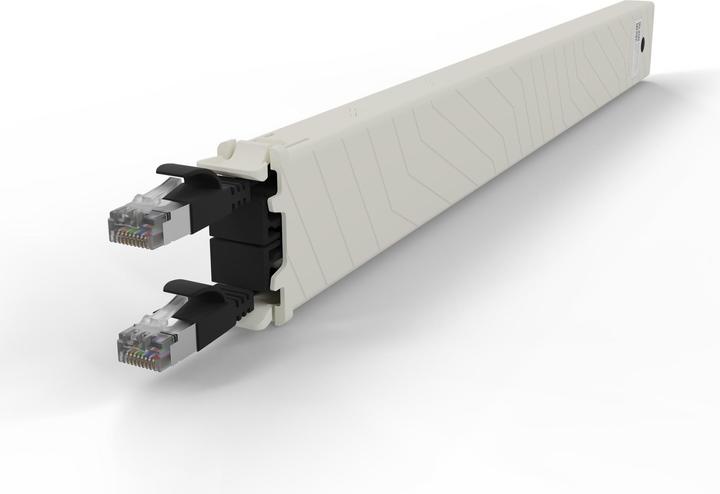 Actual product image PATCHBOX one / Cassette / 8RU / Cat 6A, STP, 0.8 m, black (U/FTP, CAT6a, 0.80 m)