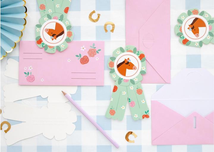 Image du produit Partydeco Carte d'invitation Cheval 6 pièces (6 pcs)