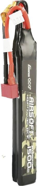 Immagine prodotto Gens Ace 25C 1500mAh 2S1P 7.4V Batteria Lipo per pistola Airsoft Nunchuck 2X con spina a T (7.40 V, 1500 mAh)