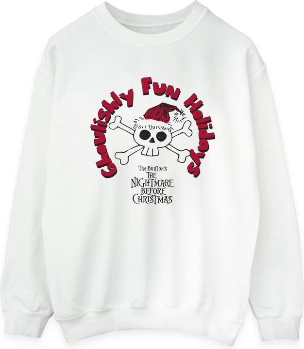 Disney The Nightmare Before Christmas Ghouishly Fun Holidays Sweatshirt (XL)