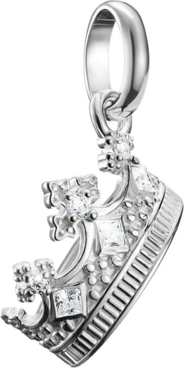 Thomas Sabo Charm-Anhänger Krone mit Steinen Connect Silber (Silber 925)