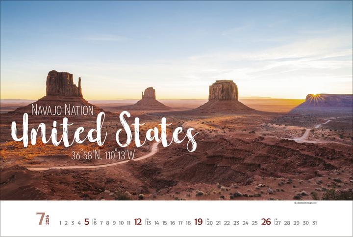 Produktbild Verlag Bildkalender Around the World 2026, Papierformat: Kein
