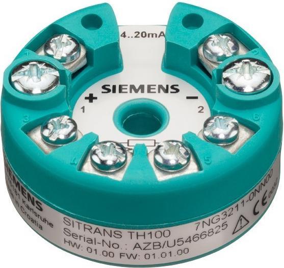 Produktbild Siemens Kopfmessumformer für PT100, 4-20 mA
