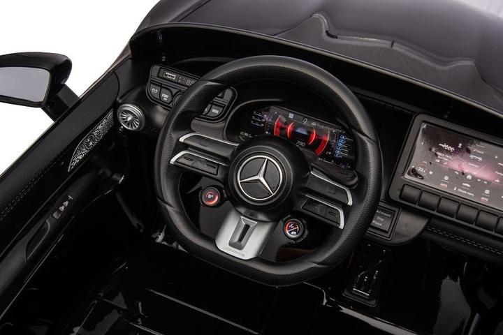 Image du produit Es-toys Voiture enfant - blanc - Voiture électrique Mercedes SL63 AMG - avec licence - MP3 + siège en cuir (12 V)