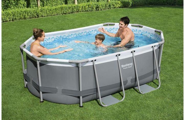 Actual product image Bestway Power Steel Pool oval 305x200x84cm (305 x 200 x 84 cm)