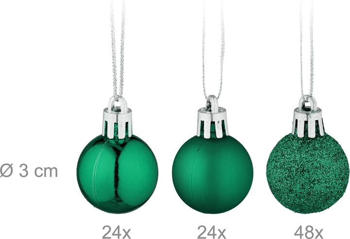 Actual product image Relaxdays Christmas baubles (96 -part)