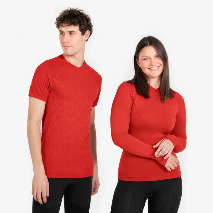 Produktbild Kipsta Damen/Herren Fussball Funktionsshirt langarm - Keepdry rot (L)