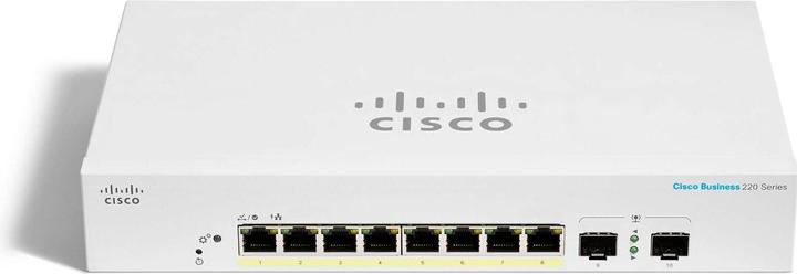 Immagine prodotto Cisco CBS220-8P (8/2 porte Gigabit, 65W PoE+) (10 Porti)