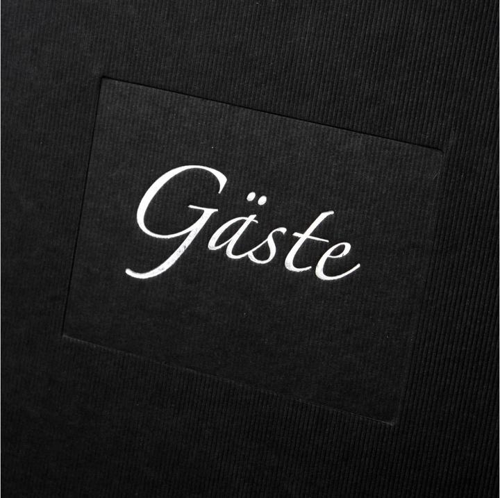 Produktbild Goldbuch Gästebuch Seda Schwarz (25 x 23 cm)