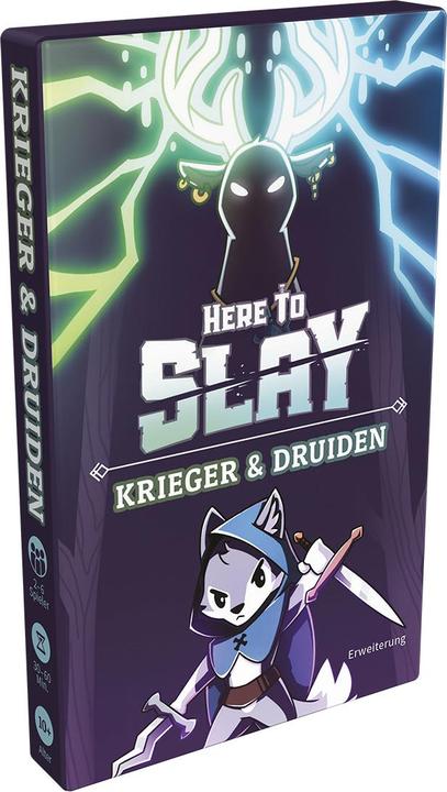 Asmodée TTUD0004 - Here to Slay: Krieger & Druiden, für 2-6 Spieler, ab 10 Jahren (DE-Erweiterung) (Deutsch)